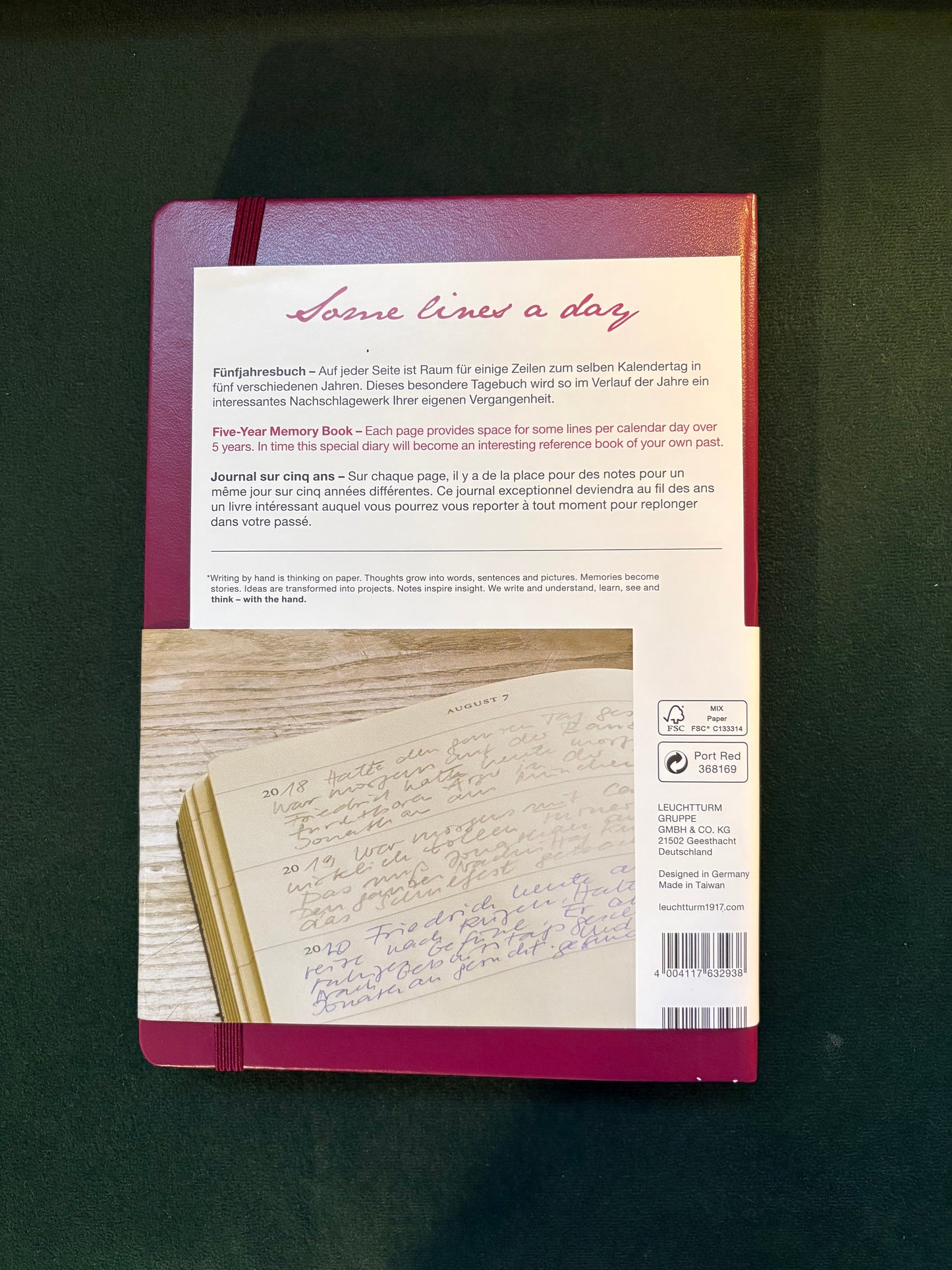 Some lines a day van Leuchtturm1917